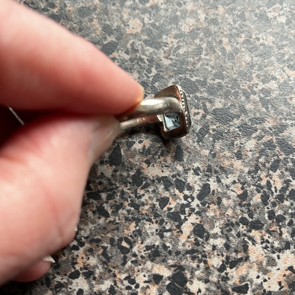 Blue Topaz sterling ring 6.5 - Picture 3 of 5